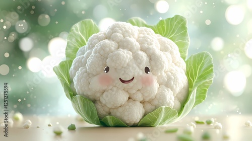 Hand-drawn cauliflower illustration for culinary projects, perfect for food branding, restaurant menus, and organic packaging, detailed and textured, vintage cookbook illustration style