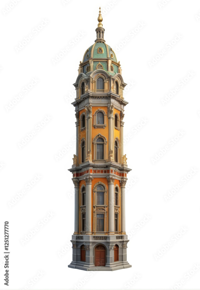 Naklejka premium Property Home City Landmark Architecture Landscape Series Elements