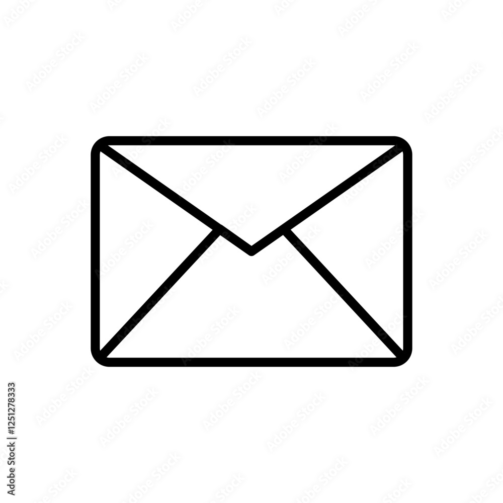Email envelope icon, simple flat style, symbol vector illustration sign logo template pictogram, for ui or ux isolated on white for mobile app, editable Email envelope icon, simple flat style, symbol vector illustration sign logo template pictogram, for ui or ux isolated on white for mobile app, editable