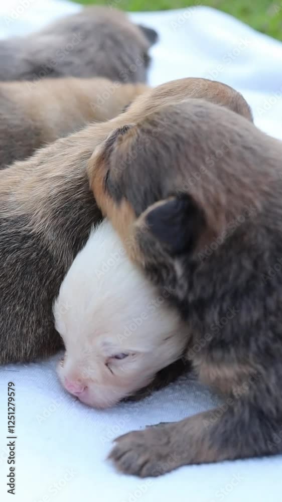 Beautiful and tender litter of Pomeranian dogs Beautiful and tender litter of Pomeranian dogs