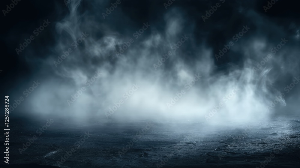 Abstract Smoke Effects on Dark Cement Floor Creating Mysterious Atmosphere for Background Use in Professional Projects Abstract Smoke Effects on Dark Cement Floor Creating Mysterious Atmosphere for Background Use in Professional Projects