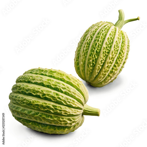 Wallpaper Mural Textured green melons on white , isolated on transparent background cutout Torontodigital.ca