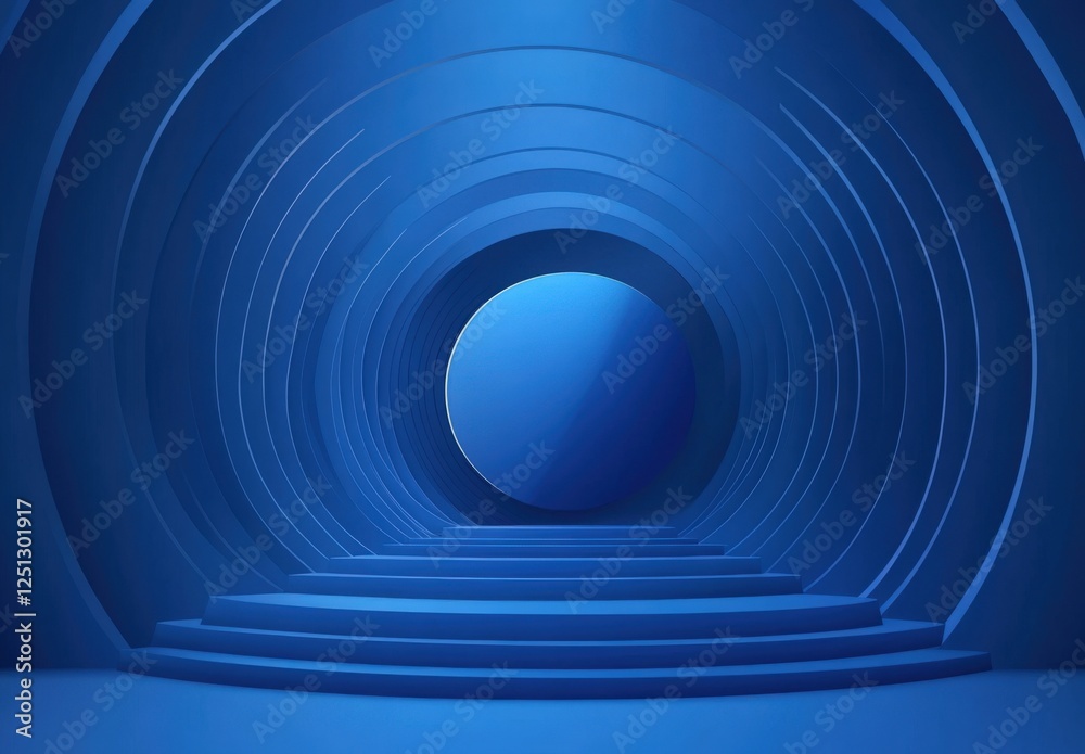 Obraz premium Abstract blue light and shade creative background. Vector illustration.