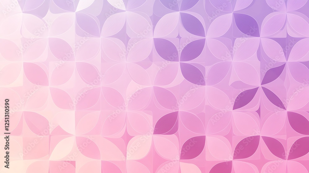 Abstract Pink and Purple Floral Geometric Pattern Design Abstract Pink and Purple Floral Geometric Pattern Design