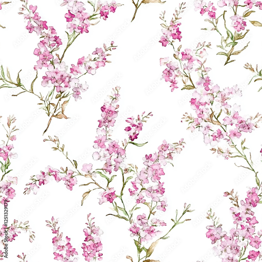 Fototapeta premium seamless watercolor floral abstract colorful wallpaper