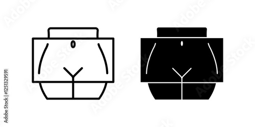 mammogram Icon set. Symbol isolated white background. vector illustration. color editable.