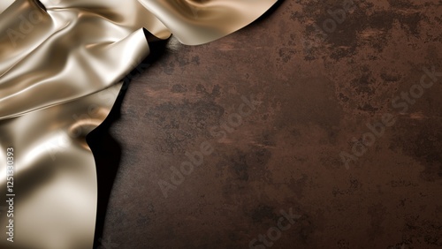 Close-up of satin showcasing unique textures and patterns.