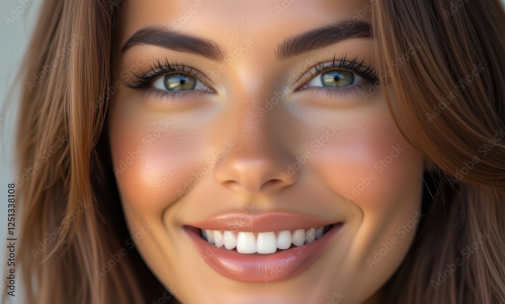 Cheerful woman with radiant smile Cheerful woman with radiant smile