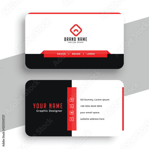 black and white corporate biz card layout for company branding