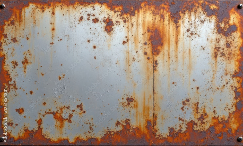 Rusty metal surface with peeling paint Rusty metal surface with peeling paint