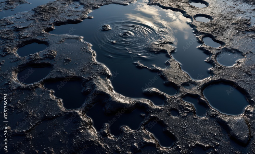 Abstract dark water textures with ripples Abstract dark water textures with ripples