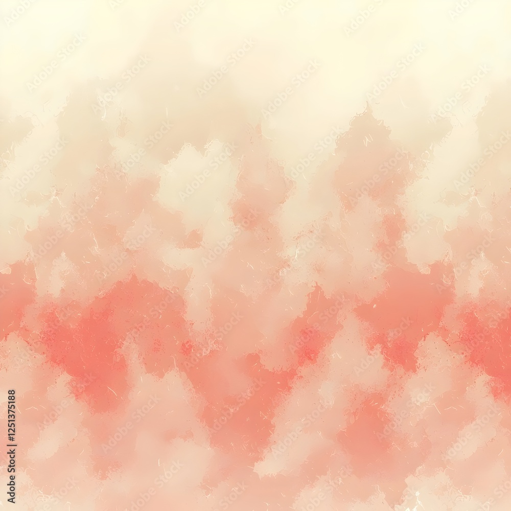 Fototapeta premium A soft, abstract background featuring a gradient of warm peach and pale cream tones, creating a serene and calming atmosphere suitable for various creative projects.