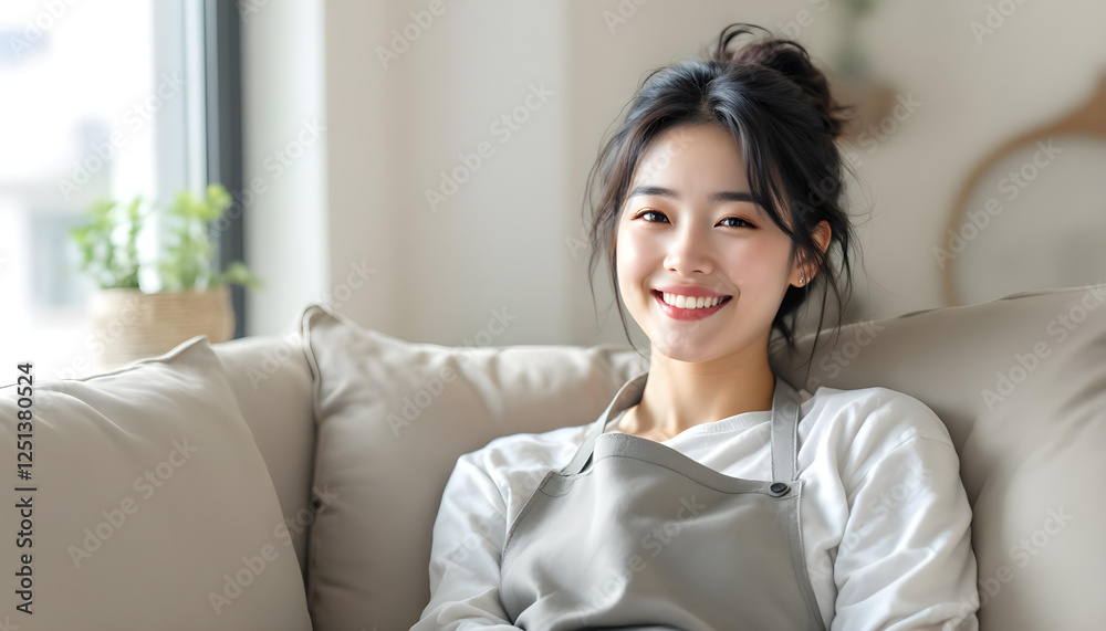 ファンタジーストーリー(休日を彩る、ソファでくつろぐ女性) ファンタジーストーリー(休日を彩る、ソファでくつろぐ女性)