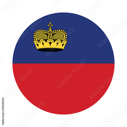 Liechtenstein flag. Liechtenstein circle flag logo icon digital vector illustration Free Download Liechtenstein flag. Liechtenstein circle flag logo icon digital vector illustration - GFXLoad