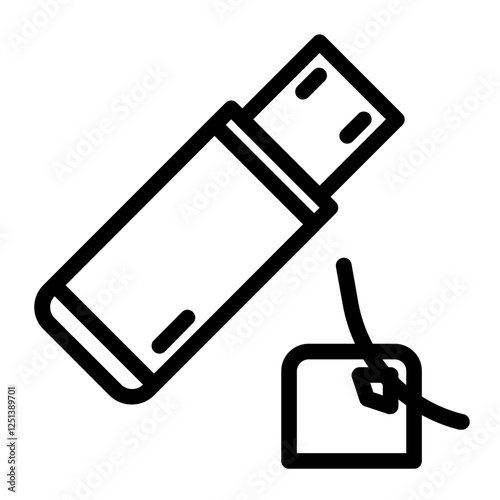 usb line icon