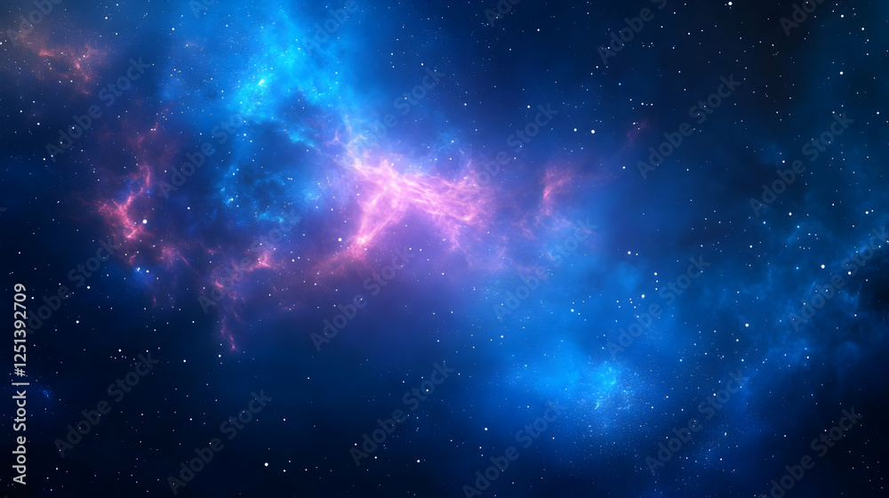 Vibrant cosmic nebula with swirling colors and distant stars in the universe Vibrant cosmic nebula with swirling colors and distant stars in the universe