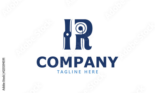 IR I ir initial logo | initial based abstract modern minimal creative logo, vector template image. luxury logotype logo, real estate homie logo. typography logo. initials logo