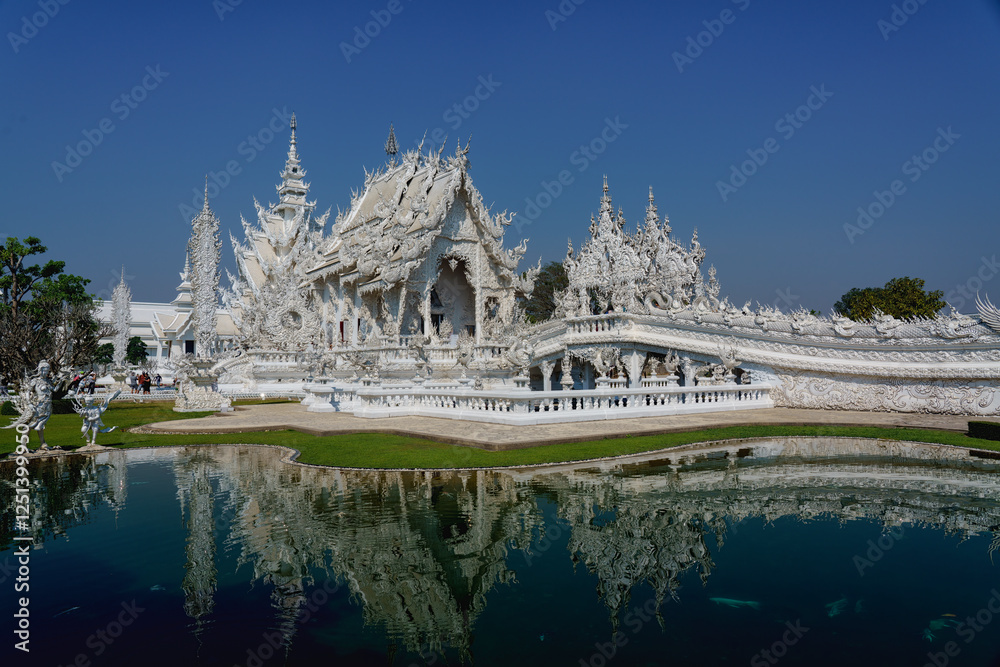 Fototapeta premium le temple blanc de Chand Rai