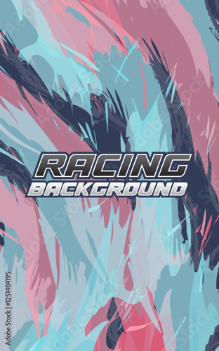 Abstract geometric background for sports, t-shirt, racing car livery