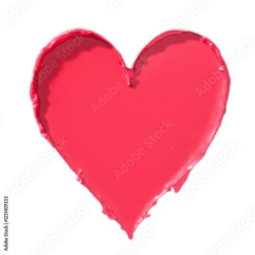 Heart Shaped Lipstick Swatch Romantic Pink Beauty Cosmetics Love