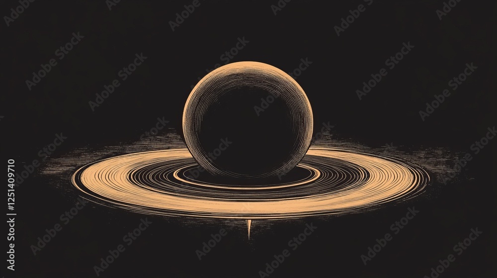 Black Spiral Black Planet with Rings. Black Hole Background. Universe and Starry Concept. Minimal Art Style Vector Space Illustration. Black Spiral Black Planet with Rings. Black Hole Background. Universe and Starry Concept. Minimal Art Style Vector Space Illustration.