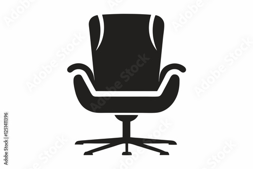 chair icon office chair vector silhouette