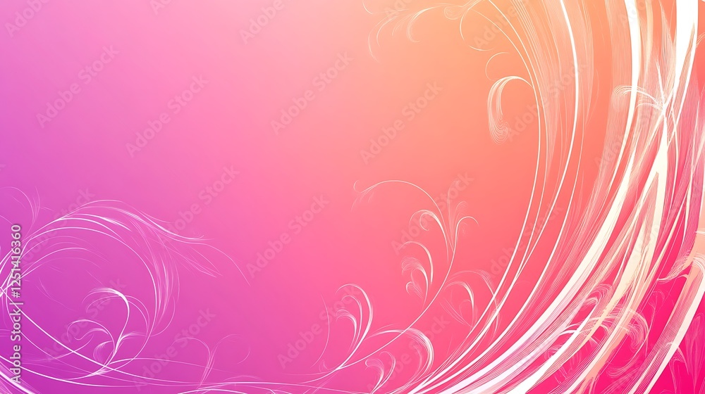 Abstract Pink and Orange Floral Background Design Abstract Pink and Orange Floral Background Design