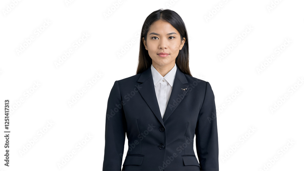 Woman in Suit isolated on transparent background Woman in Suit isolated on transparent background