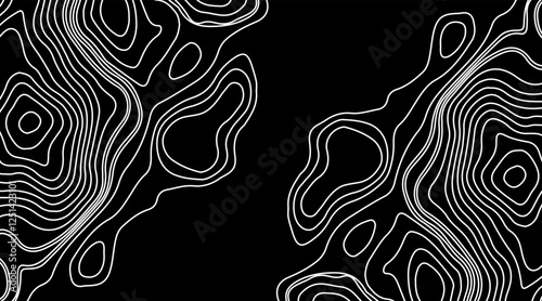 This detailed illustration of topography lines repeats seamlessly and the vector file can be scaled infinitely without loss of quality