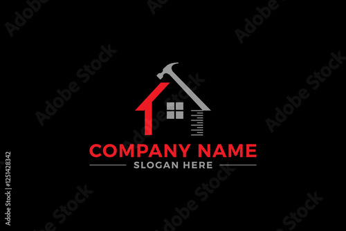 Creative House repair logo, House fix, repair house logo vector.