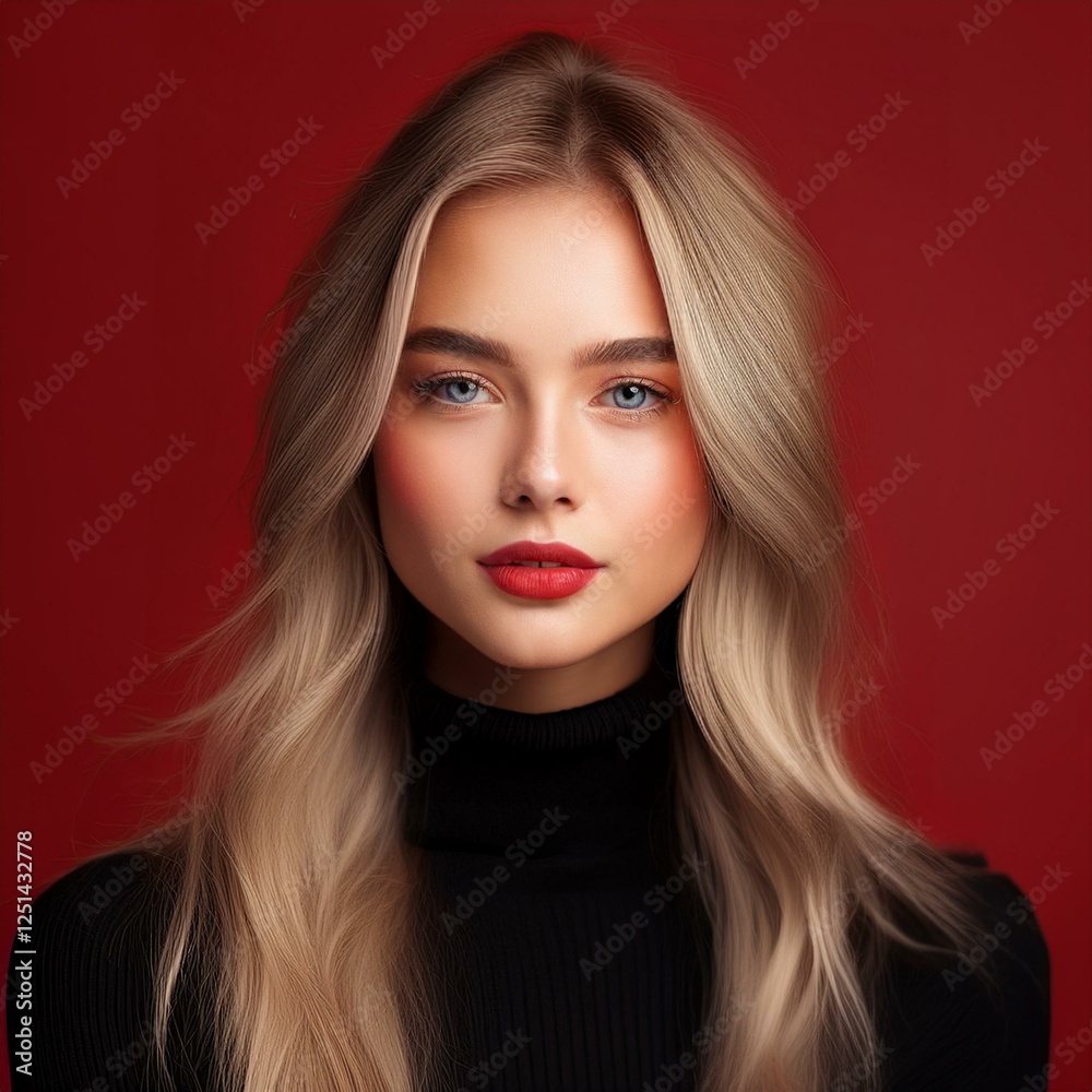 Fototapeta premium Hübsche junge Frau