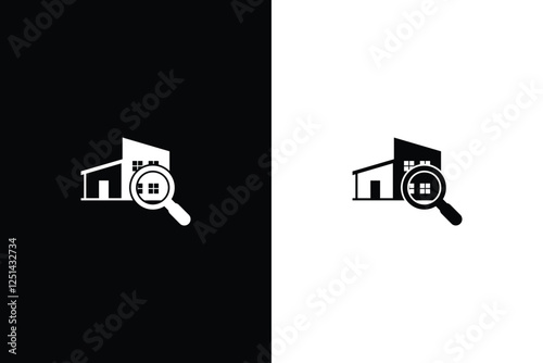 House search icon vector.