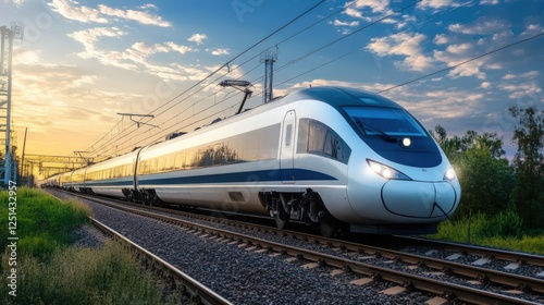 A long train with the number 001 on the front
