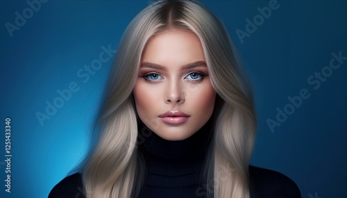 Hübsche blonde Frau