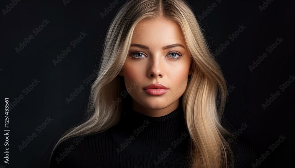 Naklejka premium Hübsche junge Frau