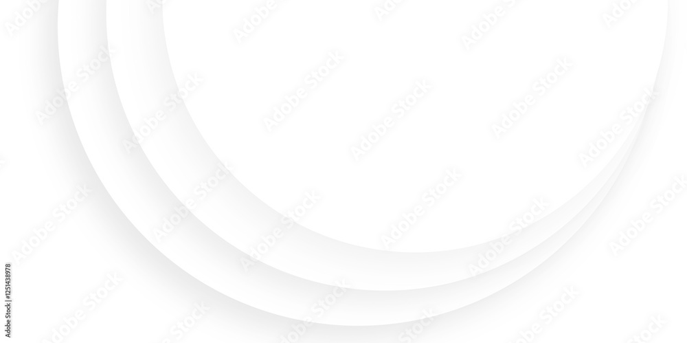 Obraz premium Grey white abstract wave background geometry shine and layer element. modern design texture with curved layers and shadow. Curves lines use for banner, cover, poster, wallpaper, space for text.
