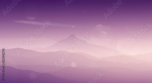 Purple Mountain Majesty: Serene landscape photograph of a majestic mountain range shrouded in a mystical purple haze, evoking a sense of tranquility and wonder.