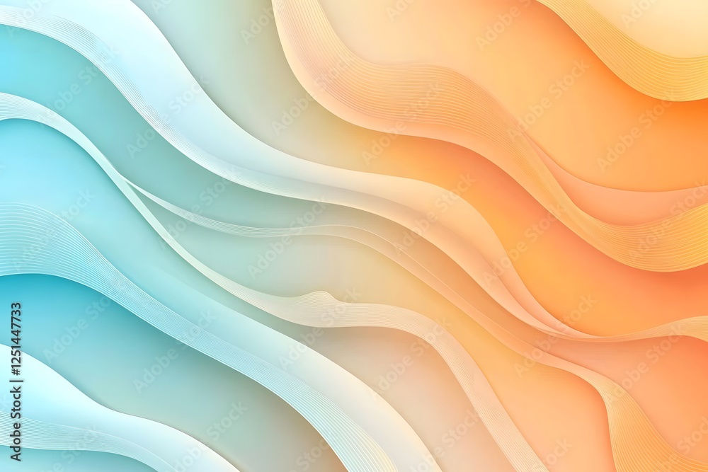 Obraz premium Minimal abstract wave pattern