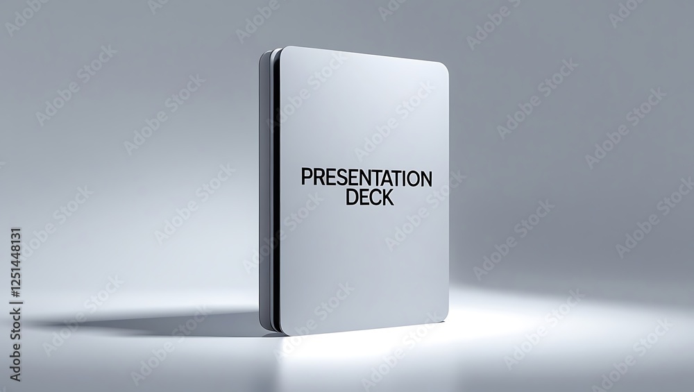 Presentation deck on a table in a simple setting for effective communication