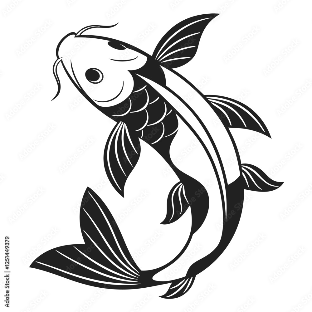 sihouettes fish icon for logo design or other arts and design sihouettes fish icon for logo design or other arts and design
