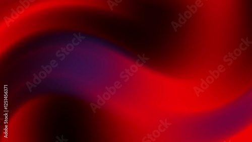 Abstract red and black gradient wave design with smooth transitions.