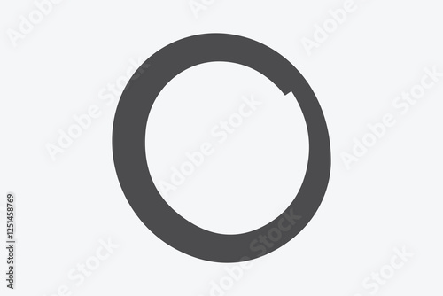 Lines in Circle Form . Spiral Vector Illustration .Technology round Logo . Design element . Abstract Geometric shape .
