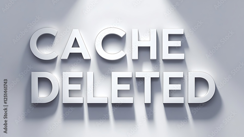 Cache deleted: information removed in a digital context Cache deleted: information removed in a digital context