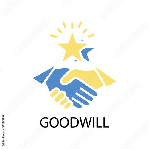 goodwill icon. vector.Editable stroke.linear style sign for use web design,logo.Symbol illustration.