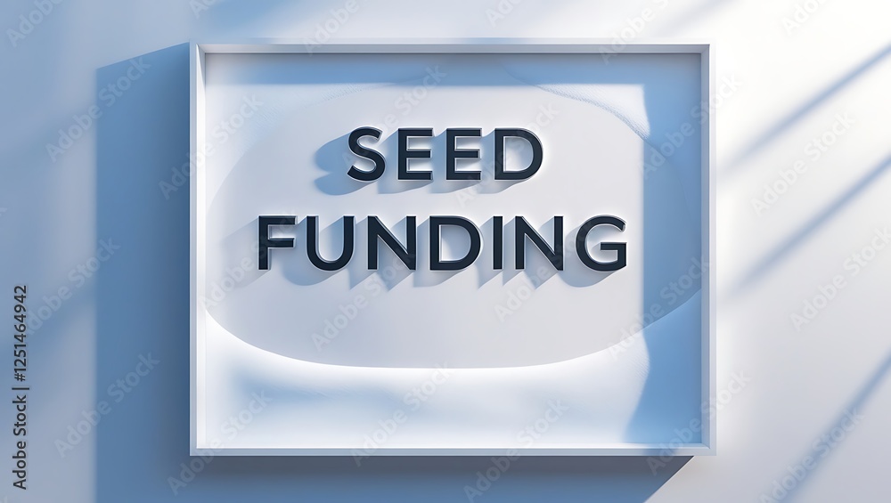 Seed funding concept with modern design elements and clean background Seed funding concept with modern design elements and clean background