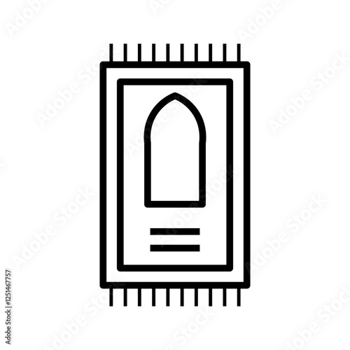 Mat icon on white background