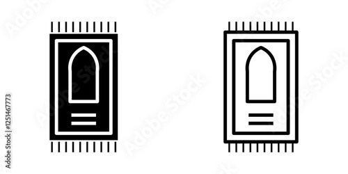 Mat icon on white background