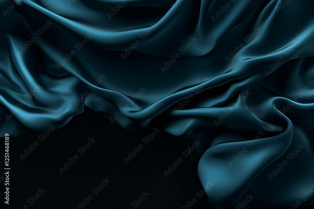 Obraz premium Colourful satin fabric silk wave flying background. Colourful gradient silk flying fabric. Waving satin cloth