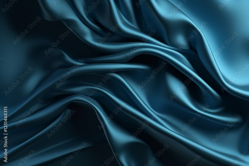 Obraz premium Colourful satin fabric silk wave flying background. Colourful gradient silk flying fabric. Waving satin cloth