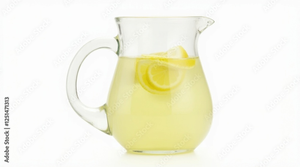 Lemonade in a Transparent Glass Pitcher Lemonade in a Transparent Glass Pitcher